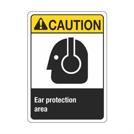 Caution Ear Protection Area Sign